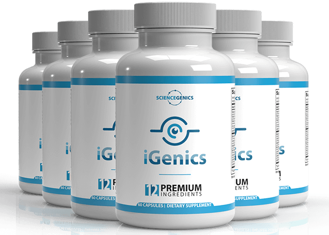iGenics vision support supplement, six bottles